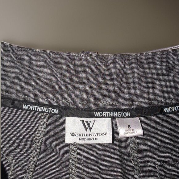 Worthington Stretch Gray Capri Dress Pants Womens size 8 Modern Fit - Picture 4 of 4